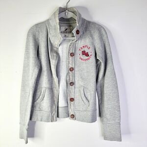 TEMPLE UNI Sweatshirt Women M Gray 84 Philadelphia Cotton League Collegiate Wear